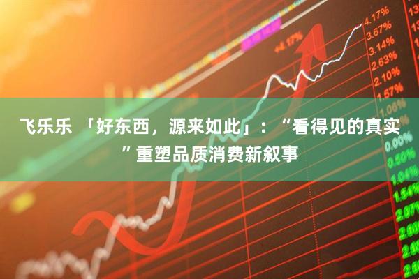 飞乐乐 「好东西，源来如此」：“看得见的真实”重塑品质消费新叙事